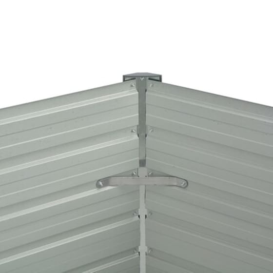 Vidaxl Ζαρντινιέρα Υπερυψωμένη Πράσινη 129x129x77 Εκ. Γαλβαν. Χάλυβας image 5