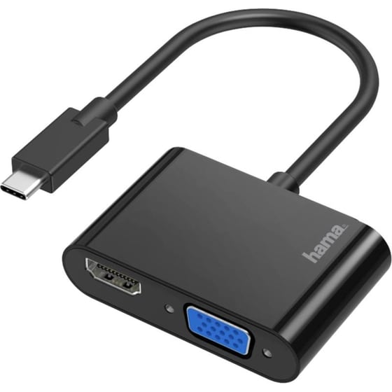 Αντάπτορας Hama USB-C Male σε VGA / HDMI Female image 0