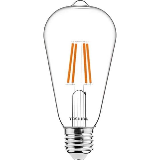 Λάμπα LED Toshiba Filament ST64 E27 4.5W 2200K - Θερμό Λευκό image 0