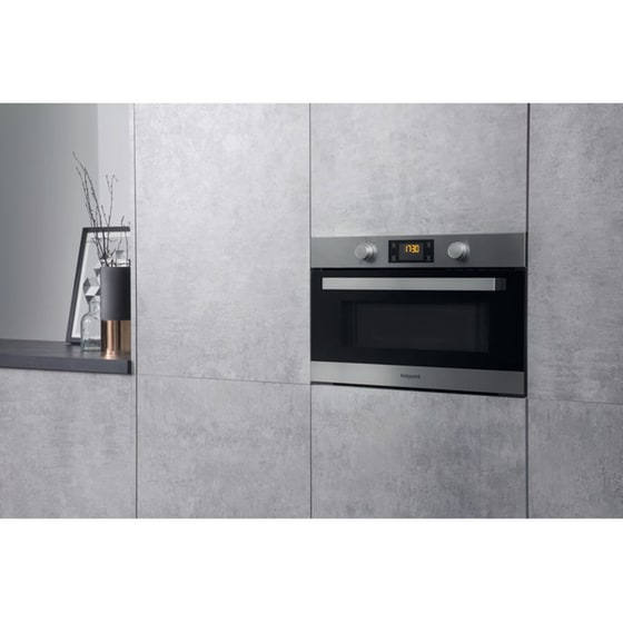 HOTPOINT MD 344 IX H Εντοιχισμένος Φούρνος Μικροκυμάτων με Grill 31 Lt - Inox image 7