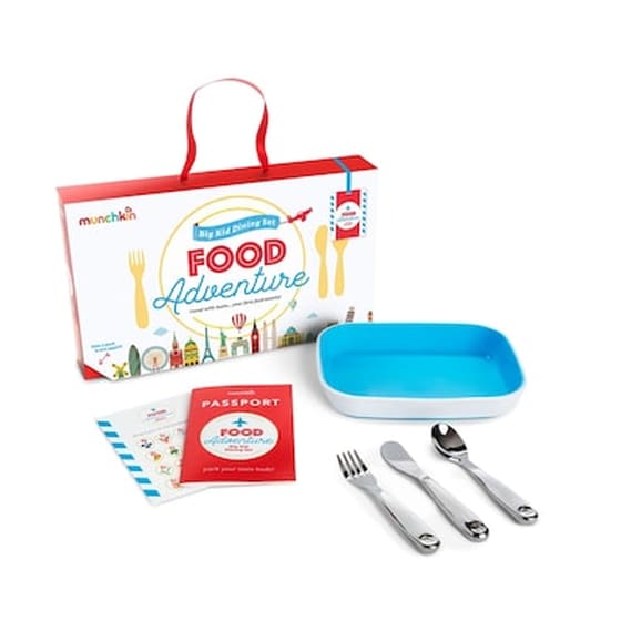 Munchkin Παιδικό Σετ Φαγητού Food Adventure Big Kid Dining Set Blue 051875 image 4