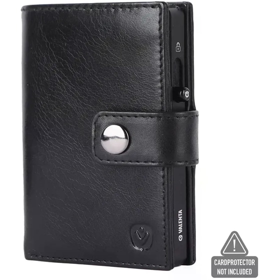 Θήκη Καρτών Valenta Leather Magsafe Luxe Black image 2