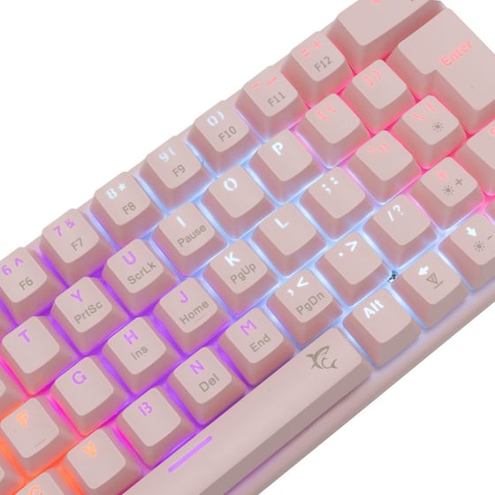 White Shark Wakizashi Gaming Μηχανικό Ενσύρματο Πληκτρολόγιο RGB Ροζ (US) image 2