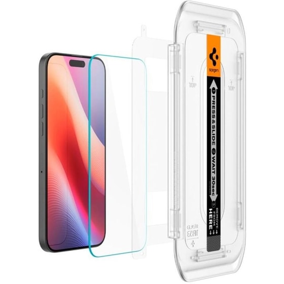 Προστατευτικό οθόνης Apple iPhone 16 Pro Max - Spigen Tempered Glass Sensor Protected Glas.tr Ez Fit Οθόνης 9h - 2 τμχ image 3