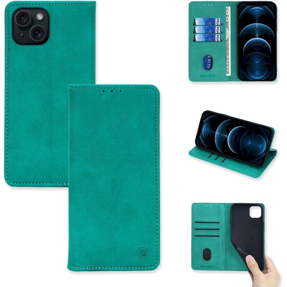 Θήκη Apple iPhone 15 Plus - Sonique Vintage Magnet Book - Βεραμάν image 0