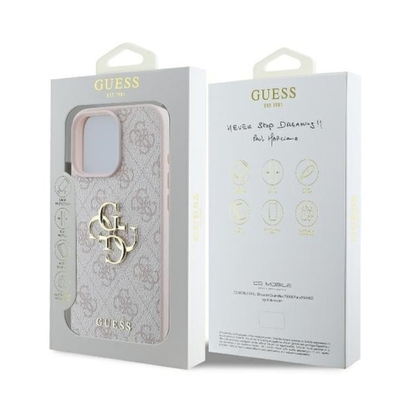 Θήκη Apple iPhone 16 Pro - Guess 4G Logo Collection - Pink image 0
