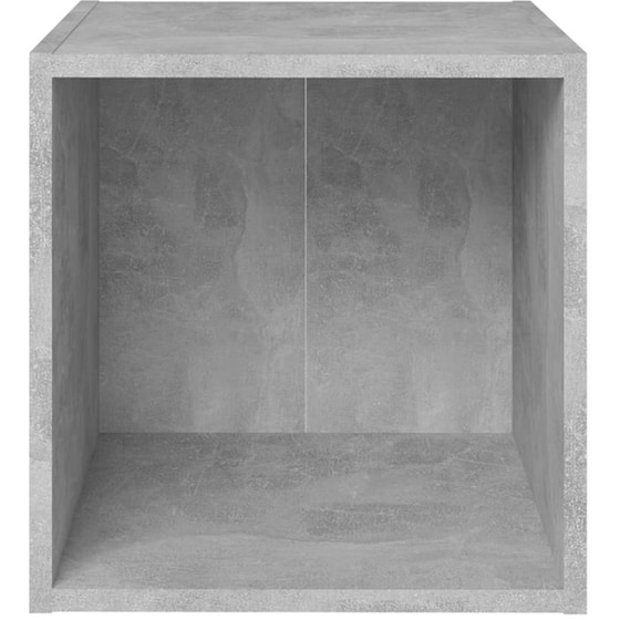 Έπιπλα Τηλεόρασης Vidaxl από Μοριοσανίδα 4 Τμχ 37x35x37cm - Γκρι image 4