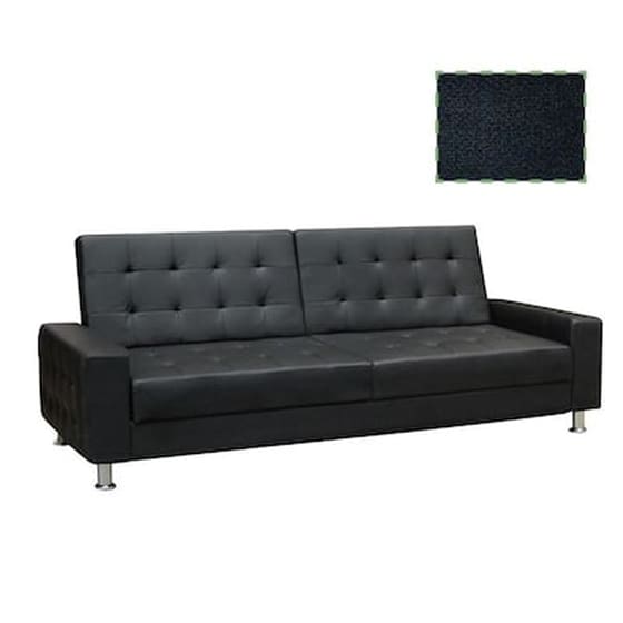 Τριθέσιος Καναπές Woodwell Moby Ε9569.8 217x80cm - Μαύρο image 0