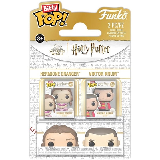 Funko Bitty Pop! 2-Pack: Harry Potter - Hermione Granger & Viktor Krum Vinyl Figures image 0