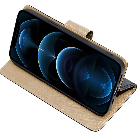 Θήκη Samsung Galaxy A34 - Sonique Trend Book - Μαύρο/Χρυσό image 2