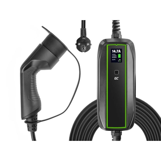 Φορητός Φορτιστής Αυτοκινήτου EV16 Greencell 6.5m 3.68 kW - Μαύρο image 2
