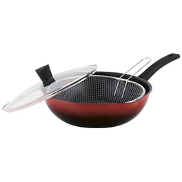 Αντικολλητική Φριτούρα με Καλάθι IZZY Cayenne Red Ombre 224158 28 cm Κόκκινο