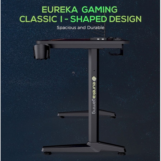 Σετ Eureka Ergonomic Καρέκλα ERK-GC06-R & Γραφείο Gaming ERK-GIP-P47B-V1 - Μαύρο/ Κόκκινο image 5