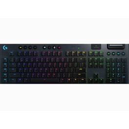 Logitech G G915 Lightspeed Gaming Μηχανικό Ασύρματο Full Size Πληκτρολόγιο με GL Tactile διακόπτες και RGB Μαύρο (US)