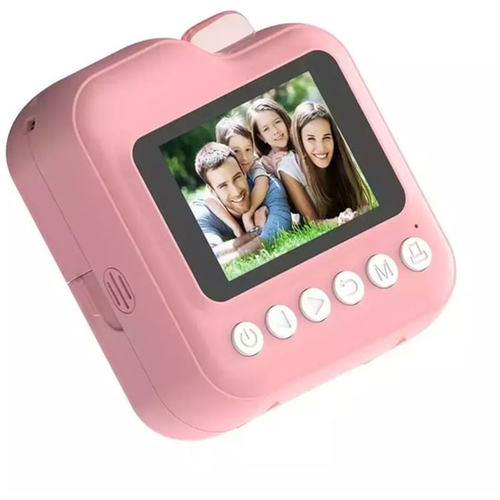 Andowl C8 Compact Φωτογραφική Μηχανή Θερμικής Εκτύπωσης Ροζ image 4