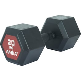 Βαράκι Εξάγωνο 20kg Amila Original Rubber H 90595 από Ατσάλι Q235 - Μαύρο
