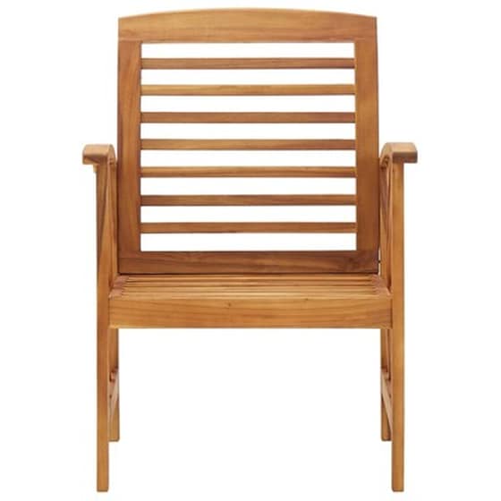 Καρέκλες Κήπου Vidaxl από Μασίφ Ξύλο Ακακίας 2 Τεμ. 59x67x83cm - Καφέ image 3