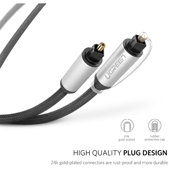 Καλώδιο Οπτικής Ίνας Ugreen Av108 TOS male σε TOS male - 1.5m image 1