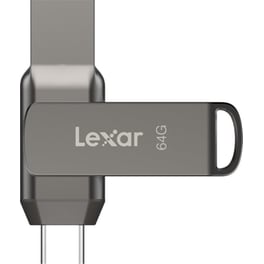 Lexar JumpDrive Dual Drive 64GB USB 3.1 με σύνδεση USB-A & USB-C - Μαύρο