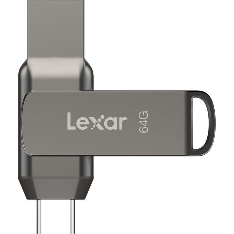 Lexar JumpDrive Dual Drive 64GB USB 3.1 με σύνδεση USB-A USB-C - Μαύρο