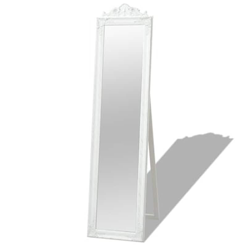 Καθρέφτης Επιδαπέδιος Vidaxl Με Μπαρόκ Στιλ Λευκός 160x40 cm