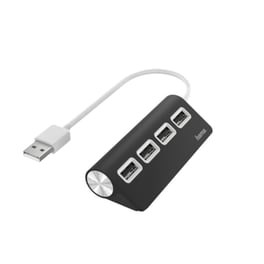 USB Hub 2.0 Hama 4 ports Μαύρο