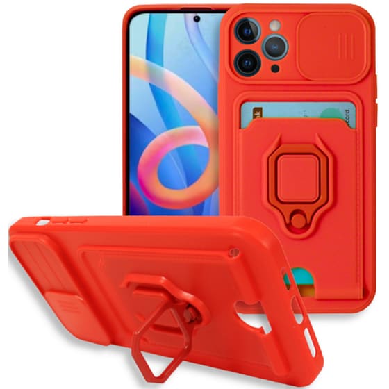 Θήκη Apple iPhone 11 Pro Max - Bodycell Multifunction - Κόκκινο image 0