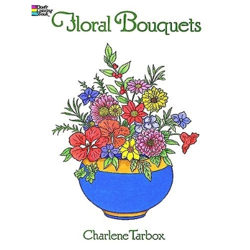 Floral Bouquets Colouring Book