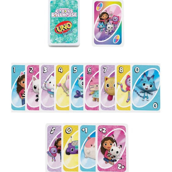 UNO Junior Gabby's Dollhouse Επιτραπέζιο (Mattel) image 3