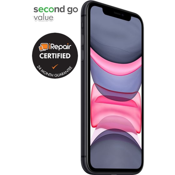 Μεταχειρισμένο Apple iPhone 11 64GB Black second go value Certified by iRepair image 1