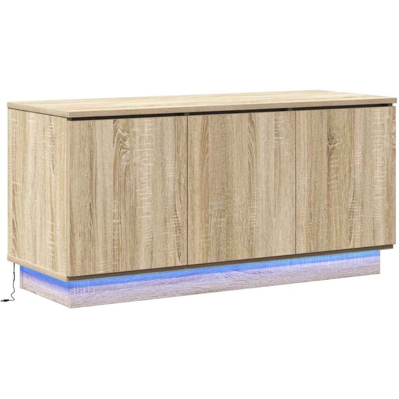 Έπιπλο Τηλεόρασης VidaXL με LED 100 x 38 x 49 cm - Sonoma Δρυς