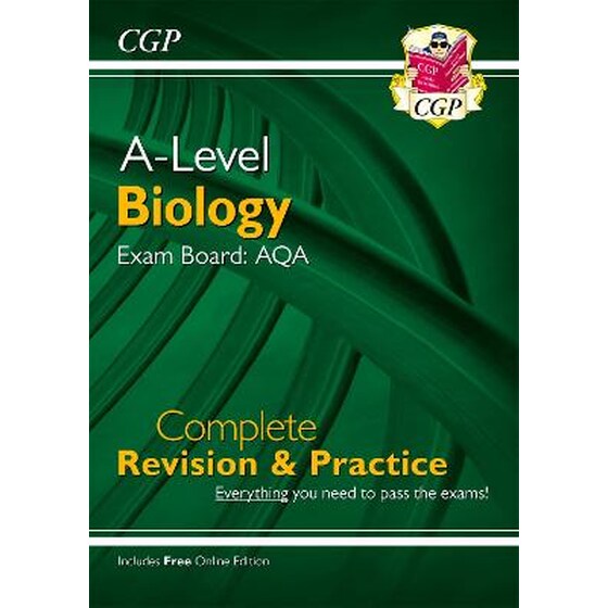 A-Level Biology: AQA Year 1 & 2 Complete Revision & Practice with Online Edition image 0