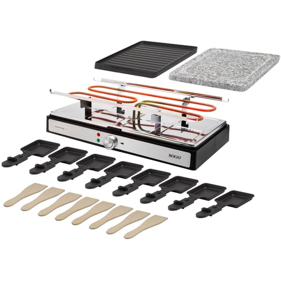SOGO BAR-SS-10387 2000 W Μαύρο Ηλεκτρική Ψηστιέρα image 1