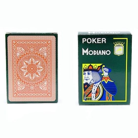 Τράπουλα Modiano Πλαστικοποιημένη Κόκκινη image 0