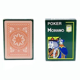 Τράπουλα Modiano Πλαστικοποιημένη Κόκκινη