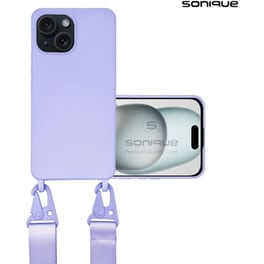 Θήκη  Apple iPhone 15 - Sonique Carryhang Με Strap - Λιλά