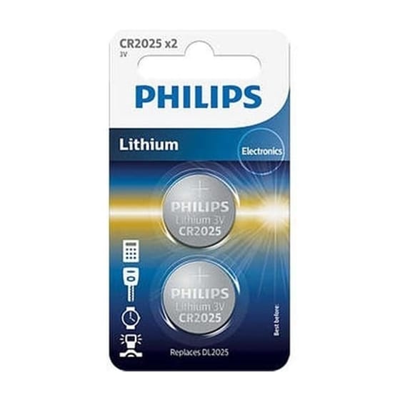 Μπαταριες Button Cell 2pcs Cr2025 Philips Bl Cr2025p2/01b 5x0,5x9,5cm image 0