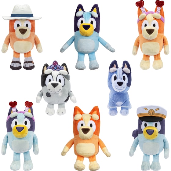 Λούτρινo Bluey (20cm) 8 Σχέδια - 1 Τμχ  - Τυχαία Επιλογή Σχεδίου image 0