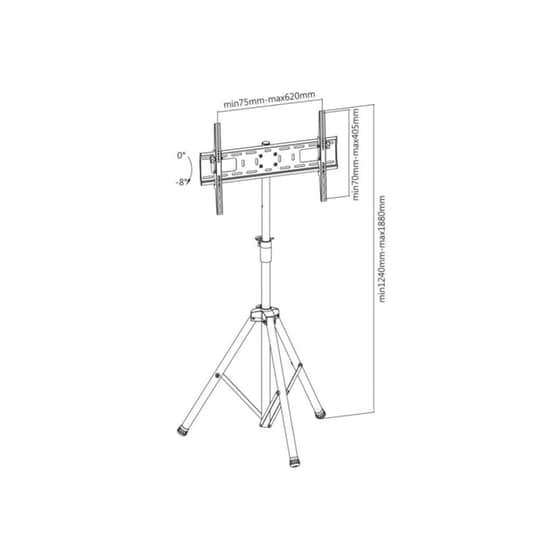 Βάση Τηλεόρασης Επιδαπέδια 37”-70” Sbox  FST-846 image 3