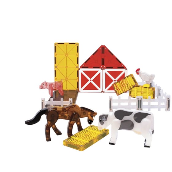 Magna-Tiles® Farm Animals Μαγνητικό Παιχνίδι Κατασκευών - 25 Κομμάτια (22125) image 1