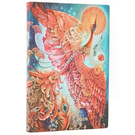 Ημερολόγιο Εβδομαδιαίο Paperblanks 2026 Mini Flexis Firebird