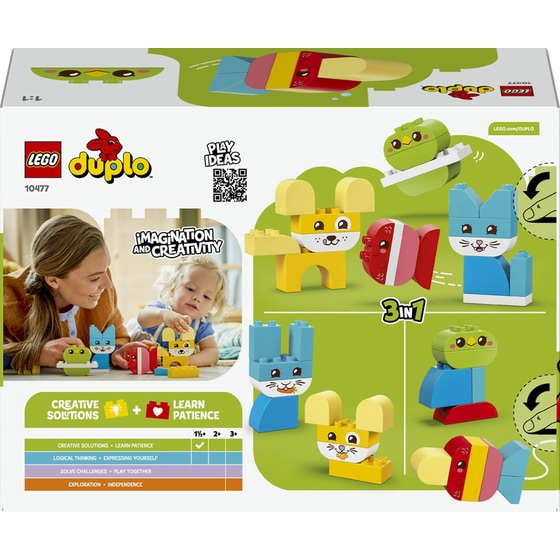 LEGO® DUPLO® My First 3 σε 1 Δημιουργικά Χαριτωμένα Κατοικίδια (10477) image 8