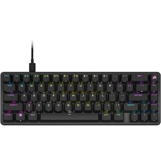 Corsair K65 Pro Mini Gaming Μηχανικό Ενσύρματο Πληκτρολόγιο 65% με RGB Μαύρο (US) image 0