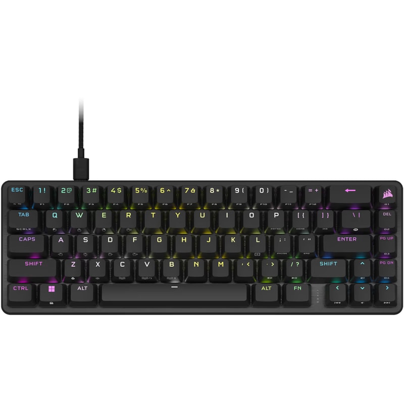Corsair K65 Pro Mini Gaming Μηχανικό Ενσύρματο Πληκτρολόγιο με RGB φωτισμό Μαύρο (US)