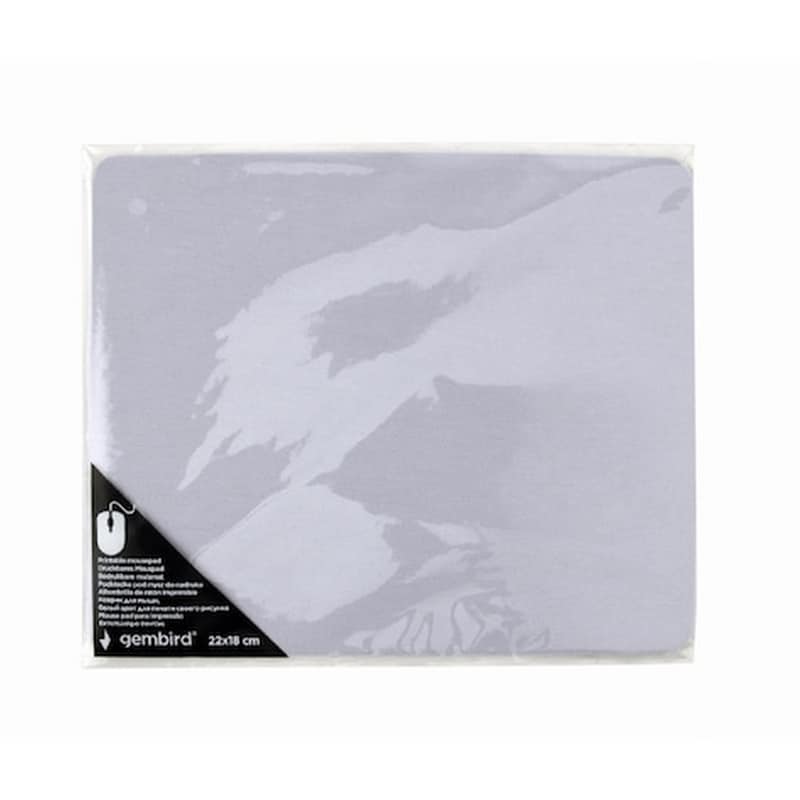 Gembird MP-PRINT-S Mouse Pad 220mm Λευκό GEMBIRD