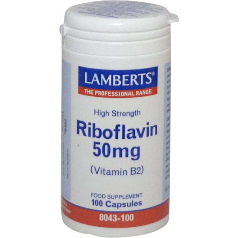 Lamberts Riboflavin (Vitamin B2) 50mg - 100 κάψουλες