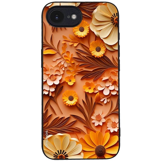 Θήκη Apple iPhone 16e - Sonique 3D Flower Series - Orange image 0