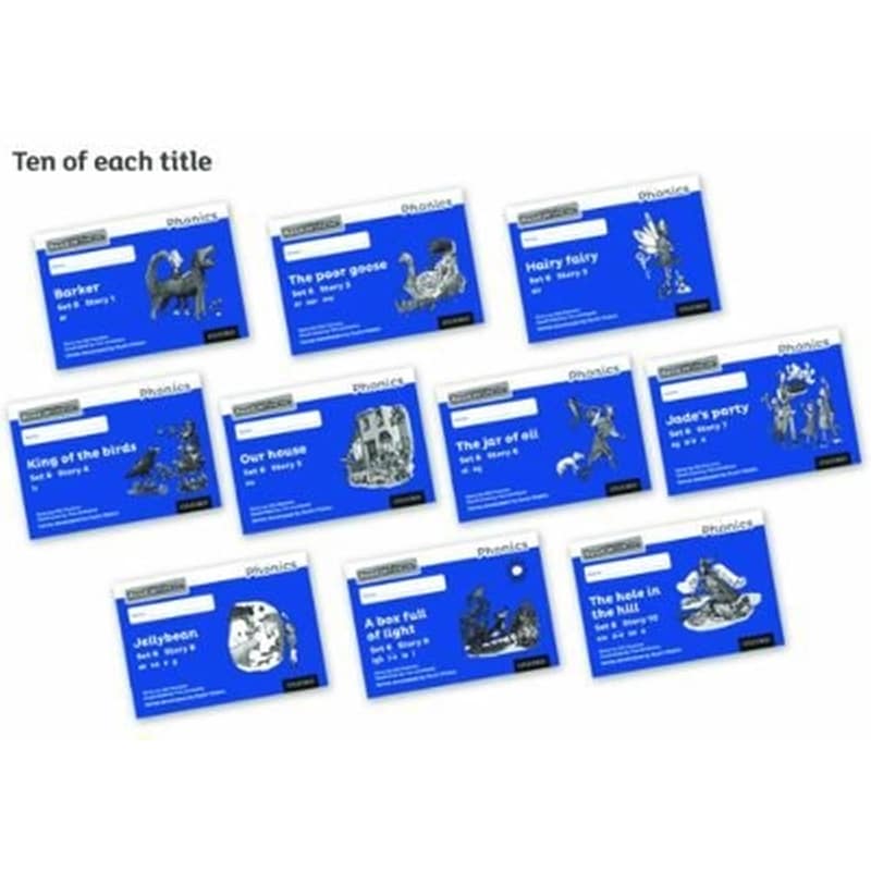 Read Write Inc. Phonics: Blue Set 6 Core Black White Storybooks (Pack of 100)