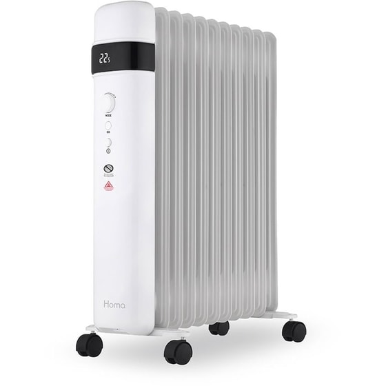 HOMA HF-27DW Καλοριφέρ Λαδιού με WiFi Λευκό 2500W Λευκό image 0