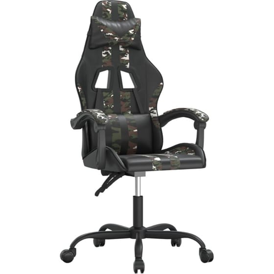 Καρέκλα Gaming VIDAXL 3143829 από Τεχνητό Δέρμα - Μαύρο image 0